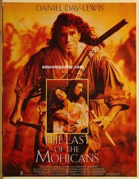 s652 LAST OF THE MOHICANS Pakistani movie poster '92 Day Lewis