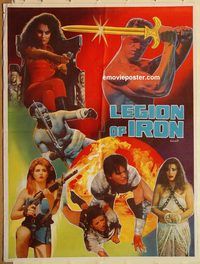 s665 LEGION OF IRON Pakistani movie poster '90 Camille Carrigan