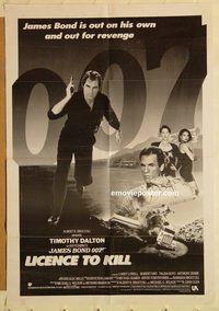 s672 LICENCE TO KILL style C Pakistani movie poster '89 James Bond