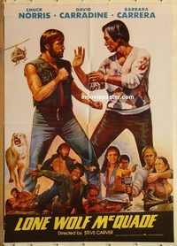 s684 LONE WOLF McQUADE Pakistani movie poster '83 Chuck Norris