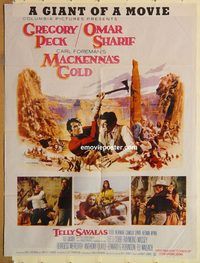 s695 MACKENNA'S GOLD style A Pakistani movie poster '69 Gregory Peck