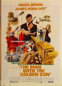 s717 MAN WITH THE GOLDEN GUN Pakistani movie poster '74 James Bond