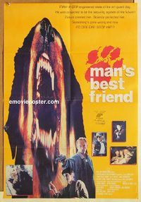s727 MAN'S BEST FRIEND Pakistani movie poster '93 Ally Sheedy