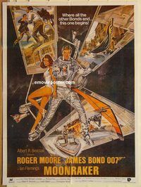 s777 MOONRAKER style A Pakistani movie poster '79 Moore as James Bond!