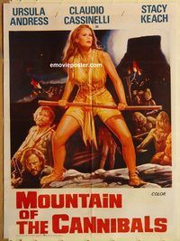 t040 SLAVE OF THE CANNIBAL GOD Pakistani movie poster '78 sexy Andress