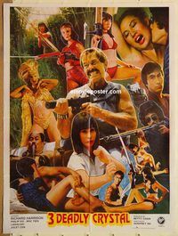 s822 NINJA TERMINATOR Pakistani movie poster '85 kung fu action!