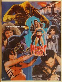 s830 NYMPHOID BARBARIAN IN DINOSAUR HELL Pakistani movie poster '91