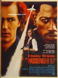 s854 PASSENGER 57 Pakistani movie poster '92 Wesley Snipes, Payne