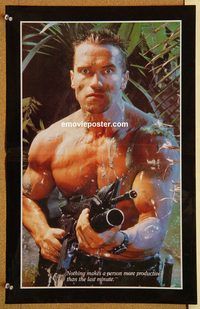 t307 PREDATOR #1 13x20.5 Pakistani movie poster '87 Schwarzenegger