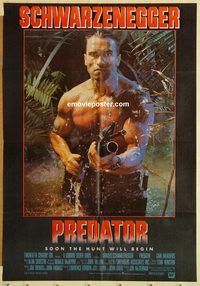 s880 PREDATOR #1 Pakistani movie poster '87 Arnold Schwarzenegger