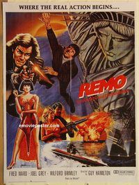 s924 REMO WILLIAMS THE ADVENTURE BEGINS Pakistani movie poster '85