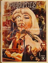 s927 REPTILE #1 Pakistani movie poster '66 snake Hammer horror!