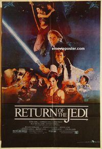 s933 RETURN OF THE JEDI Pakistani movie poster '83 George Lucas