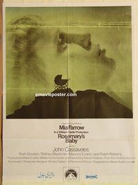 s954 ROSEMARY'S BABY Pakistani movie poster '68 Polanski, Mia Farrow