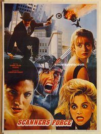s981 SCANNERS 3 Pakistani movie poster '92 sci-fi horror sequel!