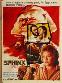t062 SPHINX Pakistani movie poster '81 Langella, Leslie Anne-Down