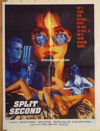 t067 SPLIT SECOND Pakistani movie poster '92 Kim Cattrall