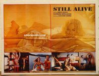t073 STILL ALIVE #1 Pakistani movie poster '89 wild Italian bondage!