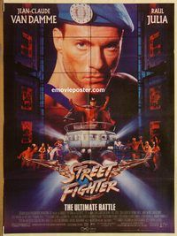 t085 STREET FIGHTER Pakistani movie poster '94 Jean-Claude Van Damme