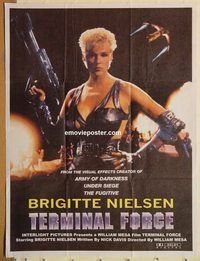 t128 TERMINAL FORCE Pakistani movie poster '95 Brigitte Nielsen