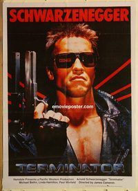 t132 TERMINATOR #2 Pakistani movie poster '84 Arnold Schwarzenegger