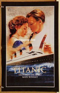 t326 TITANIC 13x20 #5 Pakistani movie poster '97 DiCaprio, Winslet