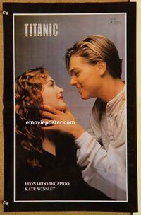t327 TITANIC 13x20 #6 Pakistani movie poster '97 DiCaprio, Winslet