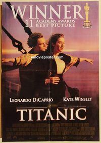 t159 TITANIC #1 Pakistani movie poster '97 DiCaprio, Winslet