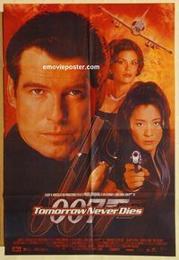 t164 TOMORROW NEVER DIES #1 Pakistani movie poster '97 Brosnan as Bond