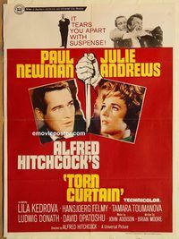 t169 TORN CURTAIN Pakistani movie poster '66 Paul Newman, Hitchcock