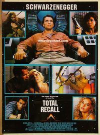 t170 TOTAL RECALL Pakistani movie poster '90 Arnold Schwarzenegger