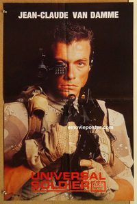 t330 UNIVERSAL SOLDIER 19x29 #1 Pakistani movie poster '92 Van Damme