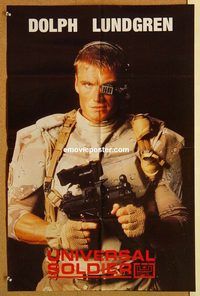 t331 UNIVERSAL SOLDIER 19x29 #2 Pakistani movie poster '92 Lundgren