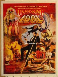 t199 UNMASKING THE IDOL #2 Pakistani movie poster '86 Bond rip-off!