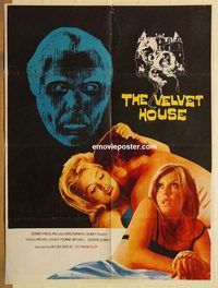 t207 VELVET HOUSE Pakistani movie poster '70 English horror!