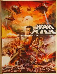 t224 WAR KILL Pakistani movie poster '80s please idenitfy!
