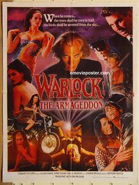 t226 WARLOCK THE ARMAGEDDON Pakistani movie poster '93 Julian Sands