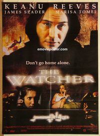 t230 WATCHER Pakistani movie poster '00 Keanu Reeves, Spader, Tomei