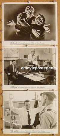 t984 4D MAN 7 8x10 movie stills '59 Robert Lansing, Lee Meriwether