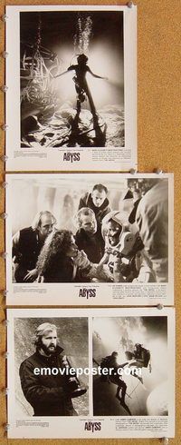 t754 ABYSS 13 8x10 movie stills '89 James Cameron, Ed Harris