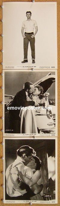 t897 AS YOUNG AS WE ARE 8 8x10 movie stills '58 very bad teens!