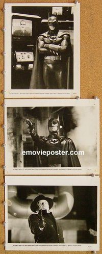 u269 BATMAN 4 8x10 movie stills '89 Michael Keaton, Nicholson