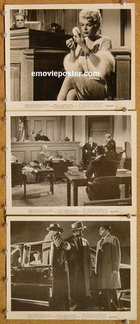 u457 BEYOND A REASONABLE DOUBT 3 8x10 movie stills '56 Fritz Lang