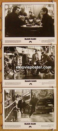 u060 BLACK RAIN 6 8x10 movie stills '89 Ridley Scott, Douglas