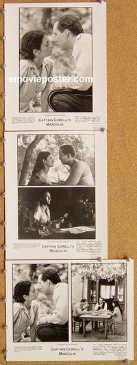 u490 CAPTAIN CORELLI'S MANDOLIN 3 8x10 movie stills '01 Cage