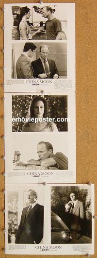 u285 CHINA MOON 4 8x10 movie stills '94 Ed Harris, Madeleine Stowe