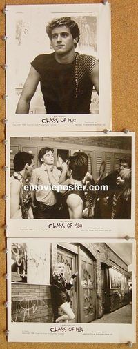 u064 CLASS OF 1984 6 8x10 movie stills '82 bad school teens!