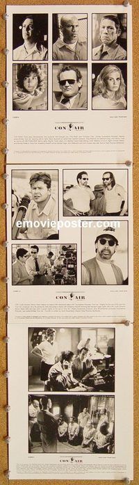 t821 CON AIR 10 8x10 movie stills '97 Nicholas Cage, John Cusack