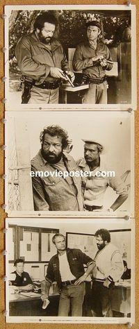 t857 CRIME BUSTERS 9 8x10 movie stills '76 Terence Hill, Bud Spencer