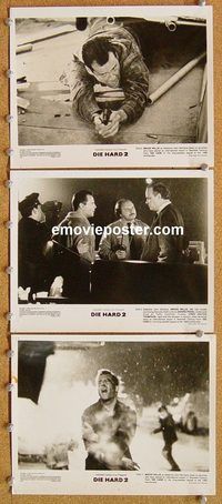 t858 DIE HARD 2 9 8x10 movie stills '90 Bruce Willis, Bedelia